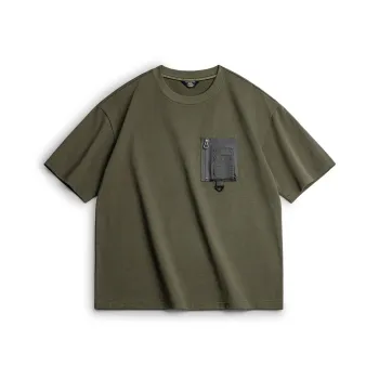 MADEN T Shirts Men Army Green