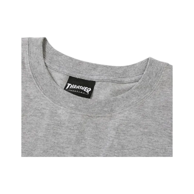 Thrasher T Shirt Japan Version Unisex Gray-3