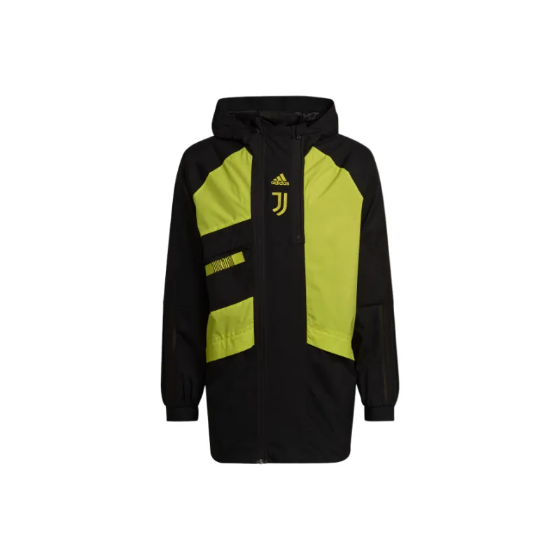 Adidas Juventus Jacket Men's Black/Sour Green Yellow-0
