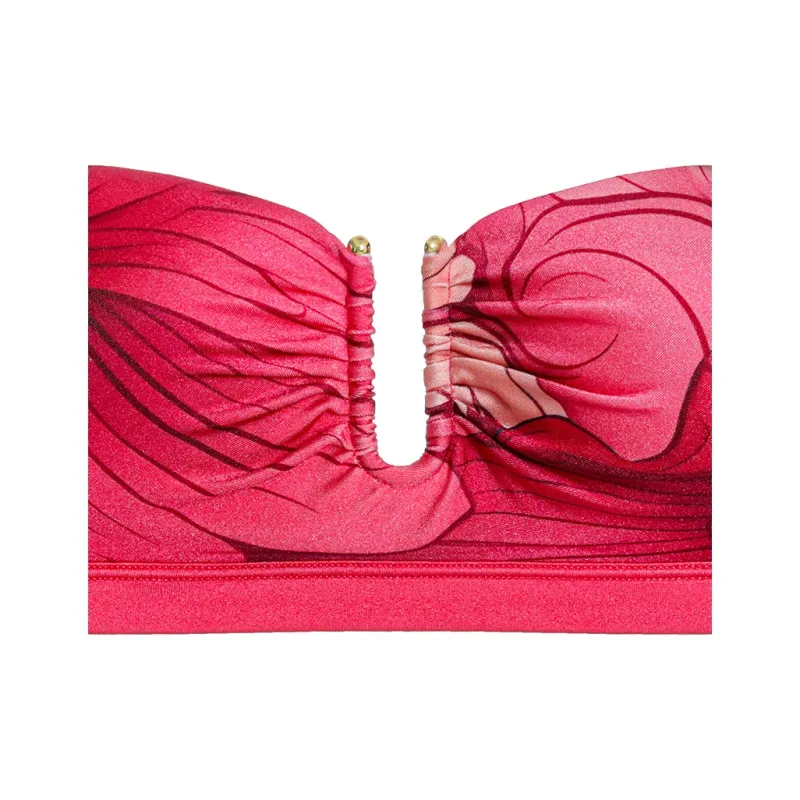 AIMER Bikinis Women's Rose Base Print-2