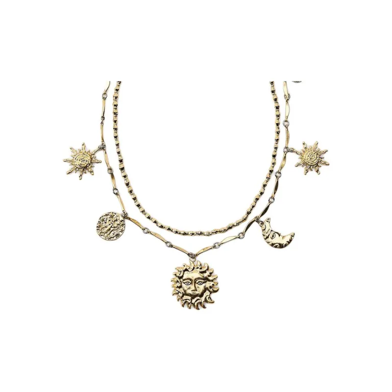 ZARA Metal Necklaces Women's Gold-0
