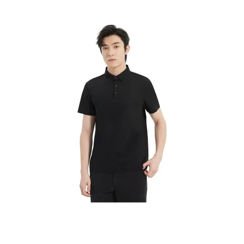 LESS IS MORE Polo Shirt Men's Black