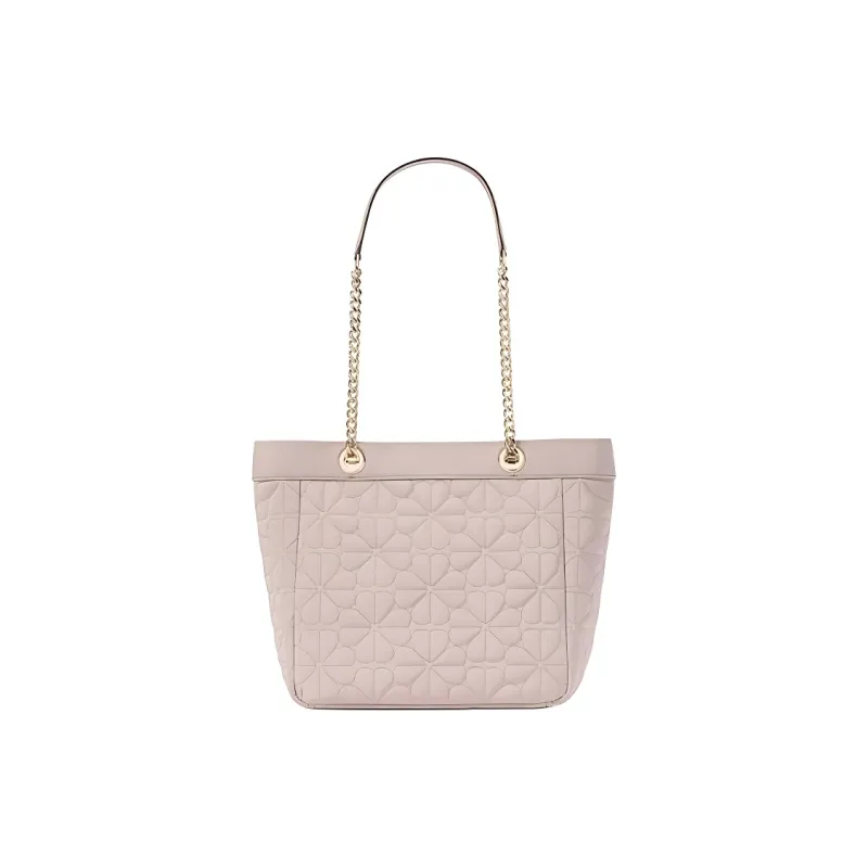 Kate Spade Spade Flower Fabric Tote Bag Shopping Bag Handbag Shoulder Bag Small Size Women's Comfortable Gray-2