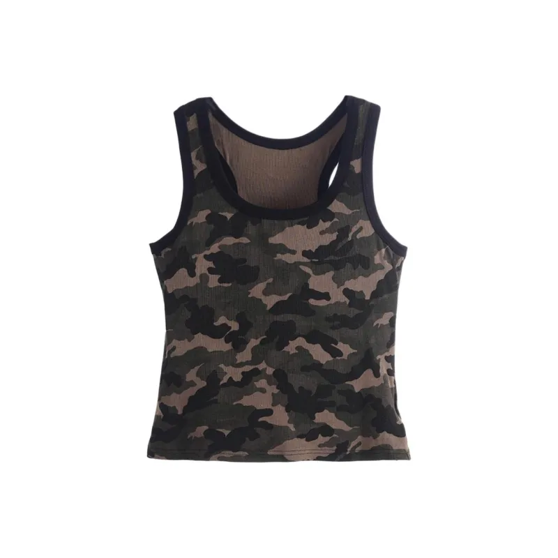 DOKZB Tank Tops Women's Camouflage-0