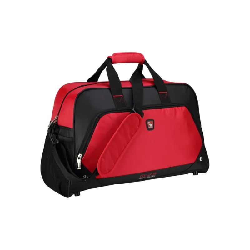 OIWAS Fabric Travel Bag Unisex Black/Red-7