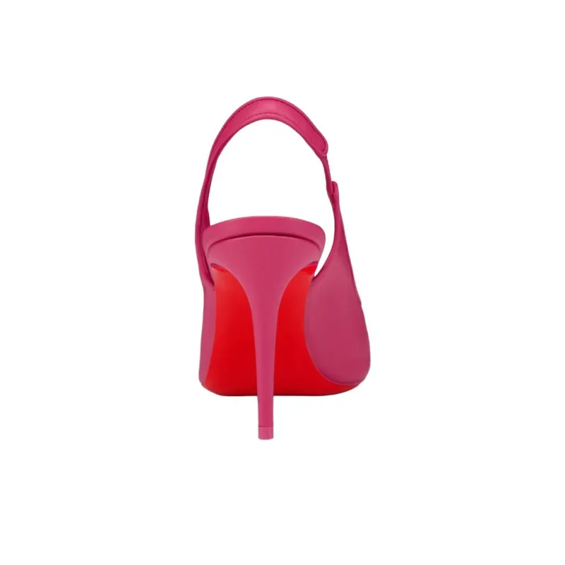 CL LUBOTING Sporty Kate Sling Slim Heel High Heels 8.5cm Women's Pink-3