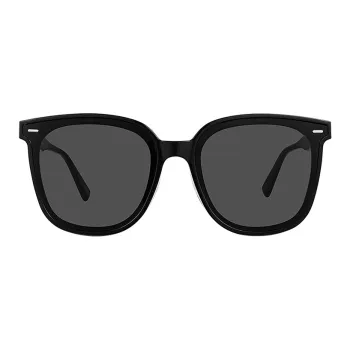 MUJOSH Plate Frame Square Sun Protection Sun Protection UV Protection Elegance Sunglasses Unisex Black