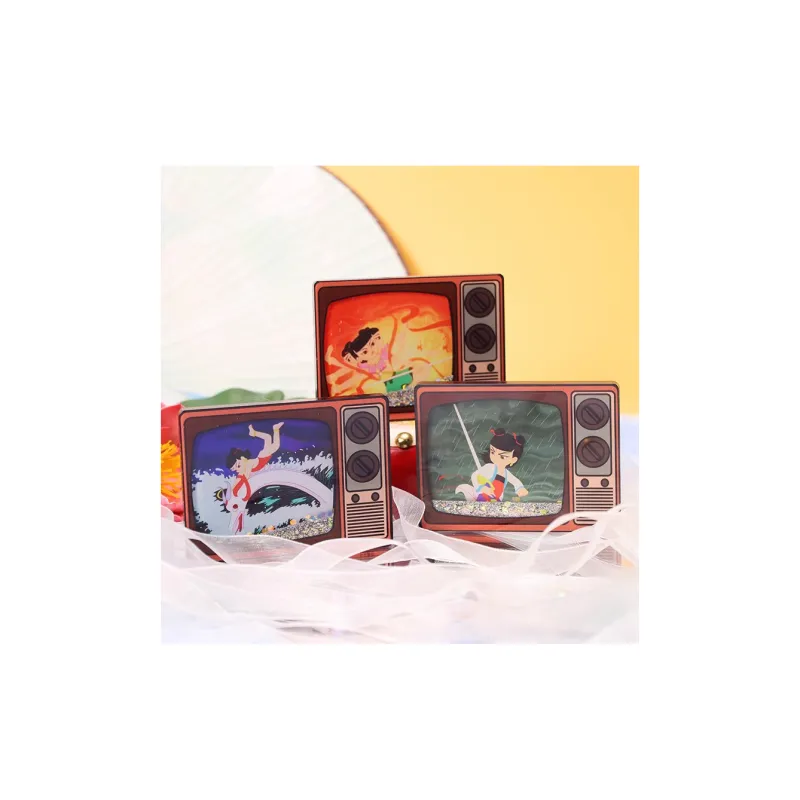 On The Beauty Of The Film Ne Zha Conquers The Sea Collection Old TV Sand Anime / Games Fridge Magnets-12
