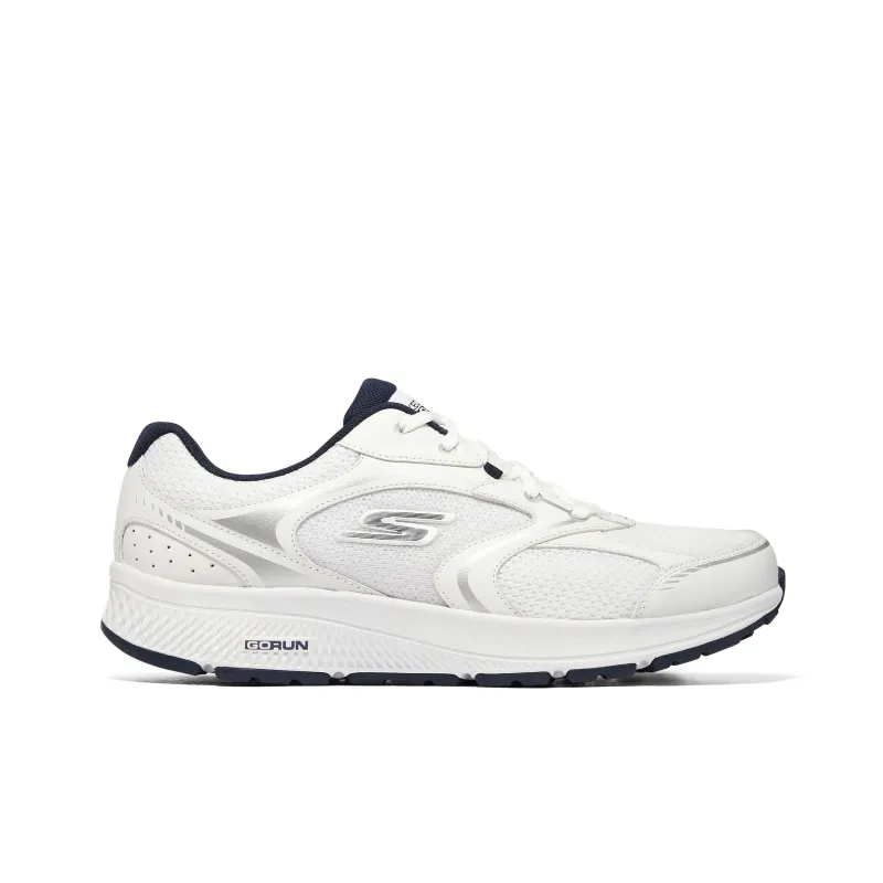 Skechers GO RUN Cushioning, Slip Resistant, And Abrasion Resistant Low Top Running Shoes Men's White Blue-1