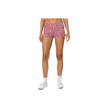Edikted Gingham Scrunch Shorts Casual Shorts Women's
