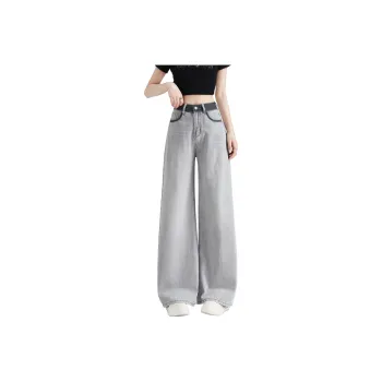 SITOL Jeans Women's Gray White