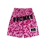 Pink Leopard Print Single Layer Black Letter