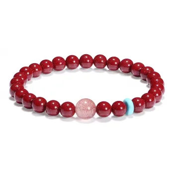 PUTUOSHANWENCHUANG Cinnabar Bracelets Unisex