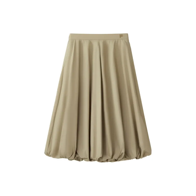 FILA FUSION Casual Short Skirts Women's Oil Painting Khaki DK-0