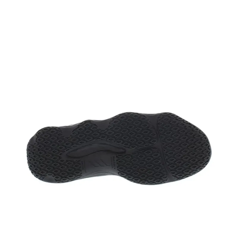 Adidas Exhibit A Shock Absorbers With Slip Resistant Features Mid Top Basketball Shoes Unisex Black-3