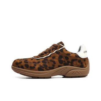 Hong Kong Meng Anti Slip And Wear Resistant Height Increasing Low Top Casual Shoes Unisex Leopard Print