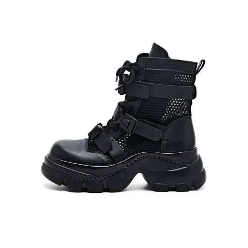 BURGELY Ankle Boots Women's Black/Brown