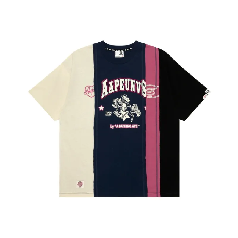Aape By *A Bathing APE® Colour block T shirt-2