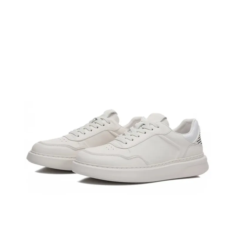 Bansley Low Top Skateboard Shoes Men's White-2