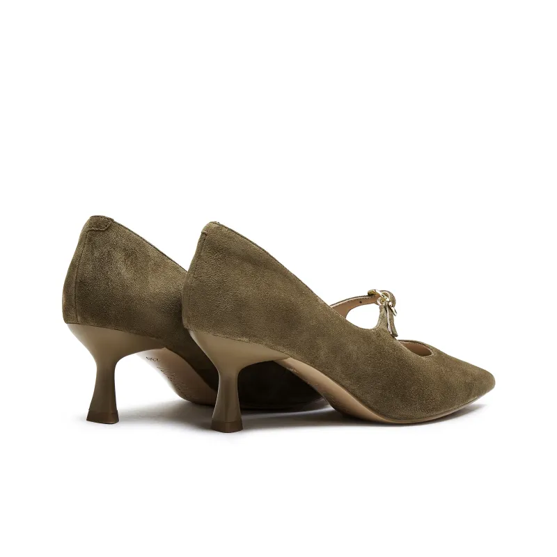 Joypeace Hepburn Slim Heel High Heels 6CM Women's-2