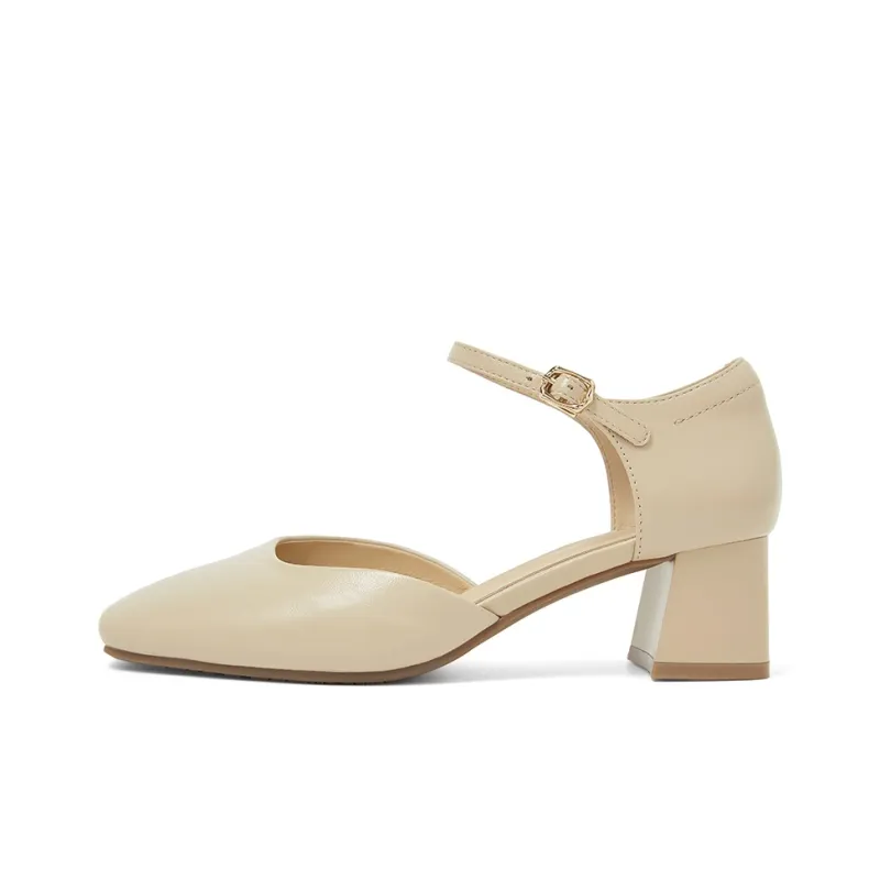 COMELY Chunky Heel High Heels Women's-5