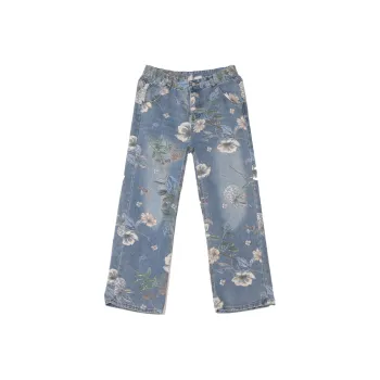 HKRXEC Jeans Men Blue