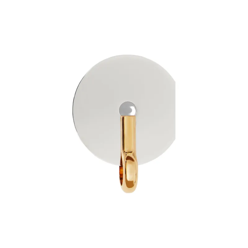 Burberry Metal Stud Earrings Women's White-1