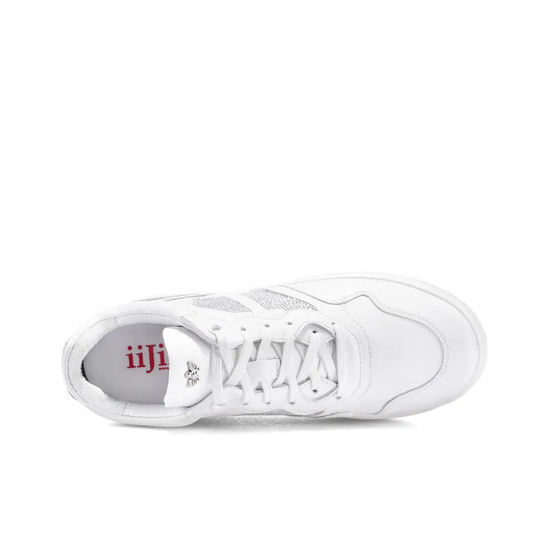 IiJin Low Top Skateboard Shoes Women's White-2