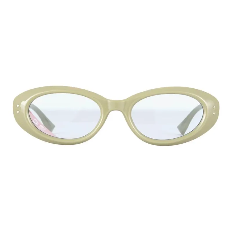 CDG Play Plate Frame Oval Sunglasses Women's Multicolor-4