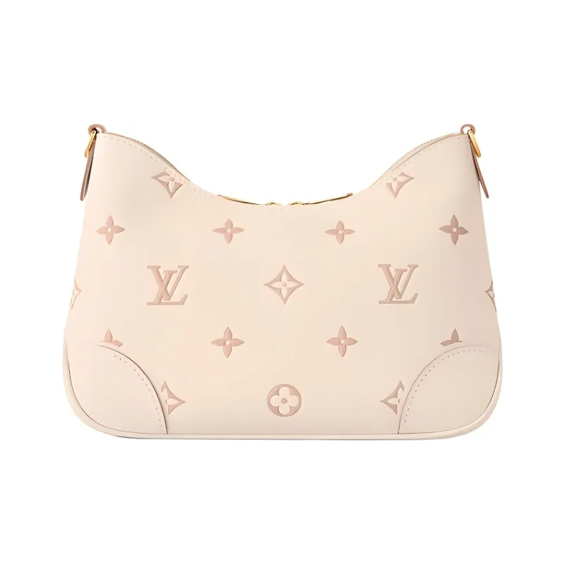 LOUIS VUITTON Boulogne Cow Leather Shoulder Bag Women's Beige-2