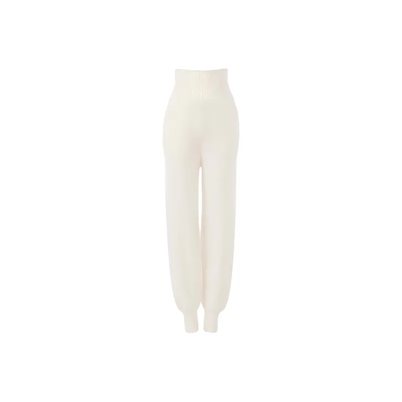 Chloe Knitted Sweatpants Women's White-0