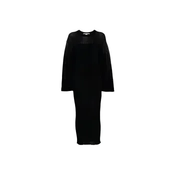Stella McCartney SS24 Long Sleeved Dress Women's Black