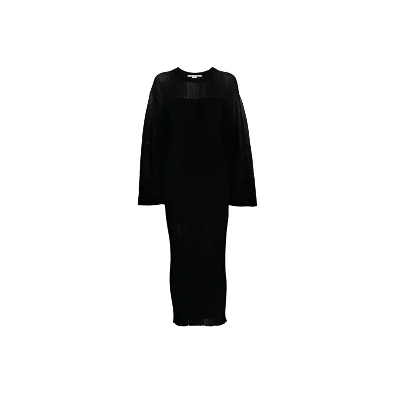 Stella McCartney SS24 Long Sleeved Dress Women's Black-0