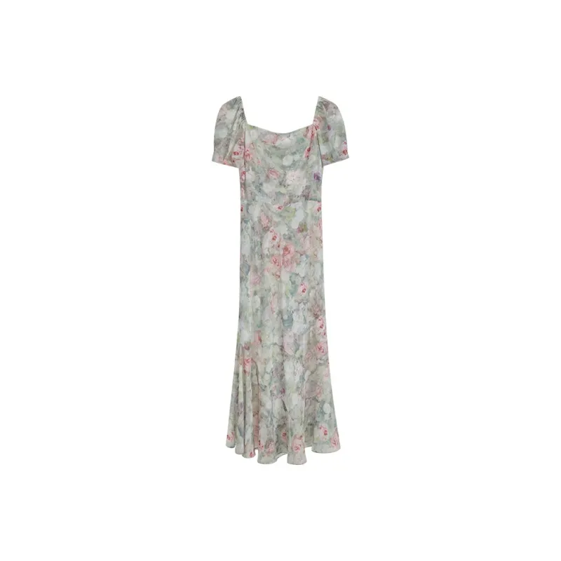 XIANGYING Short Sleeved Dress Women's-0
