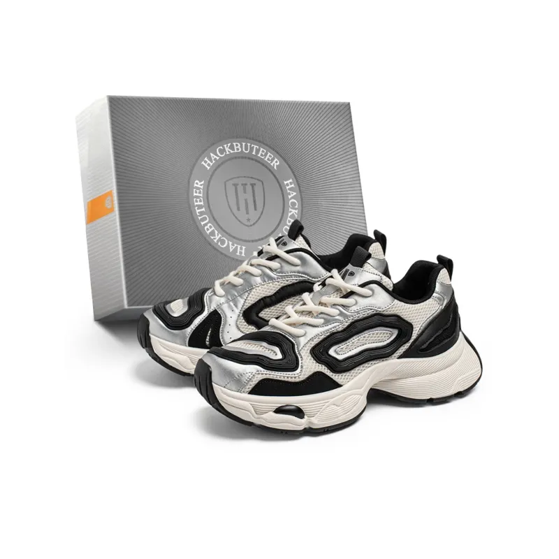HACKBUTEER Low Top Chunky Sneakers Men's Box Included-4