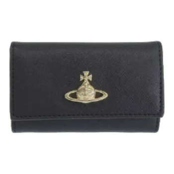 Vivienne Westwood Cross Grain Key Pouch Women's Black