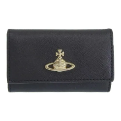 Vivienne Westwood Cross Grain Key Pouch Women's Black