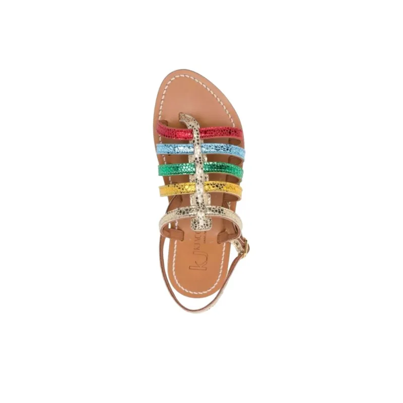 K Jacques St Tropez Roman Sandals Women's Yellow-4