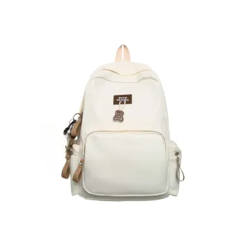 AIBAG Nylon Backpack Unisex White/Black/Khaki/Blue