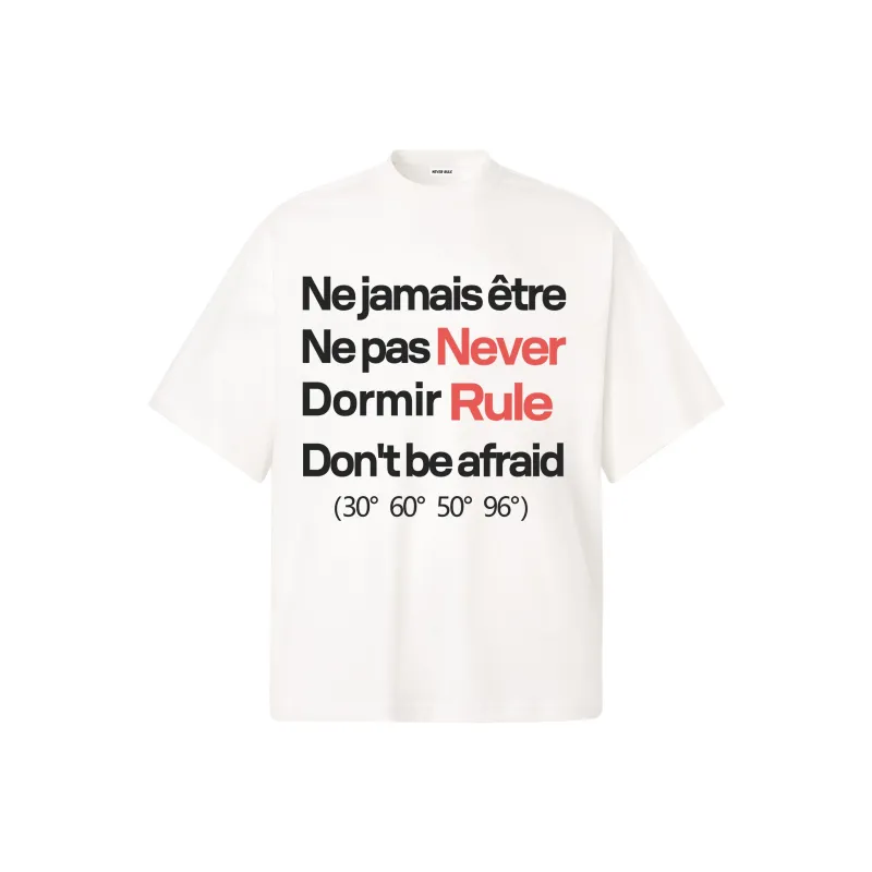 NEVER RULE T Shirts Unisex-7