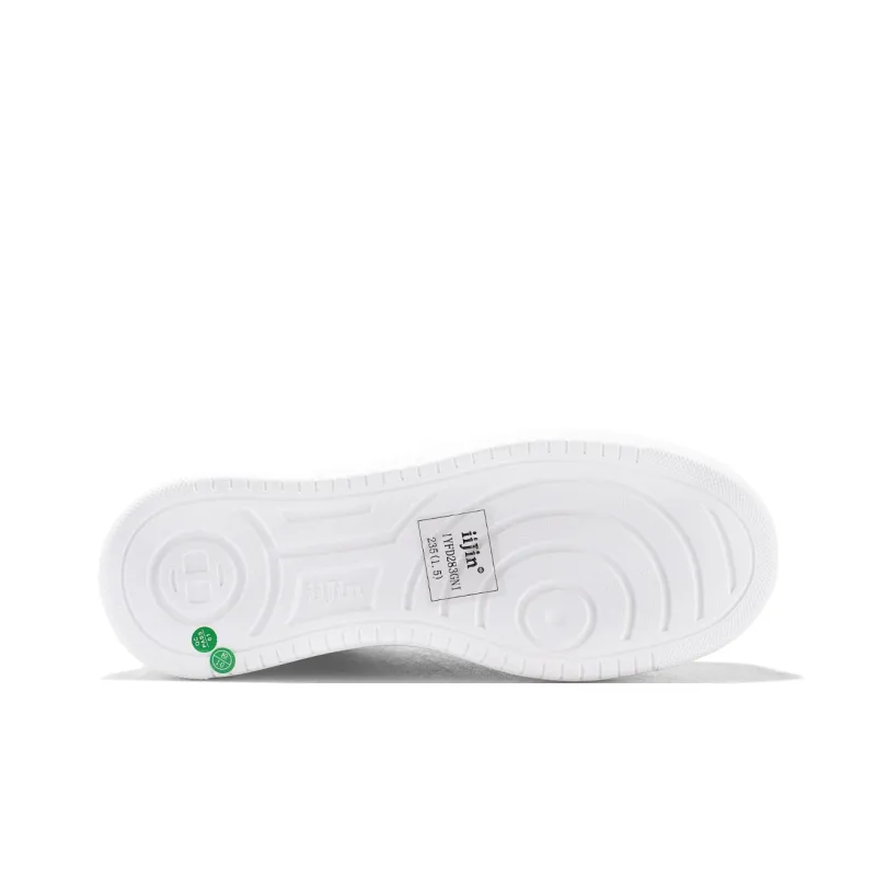 IiJin Low Top Skateboard Shoes Women's White-4