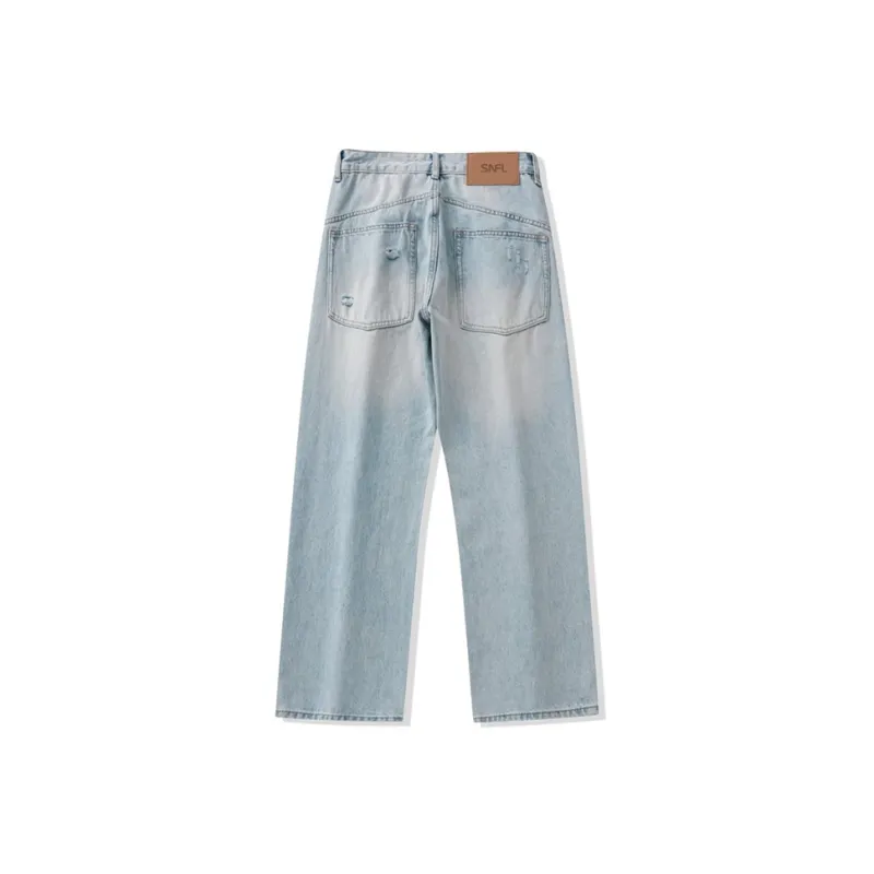 SNOW FLYING Jeans Unisex Light Blue-1