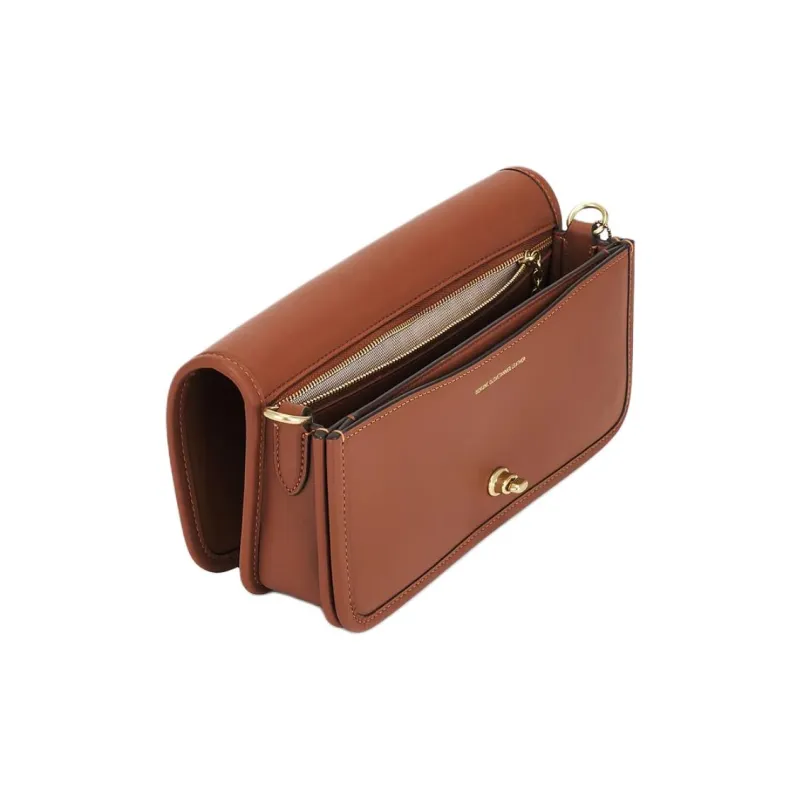 COACH OriginalsDinky Leather Shoulder Bag Regular Women's Red Brown-4