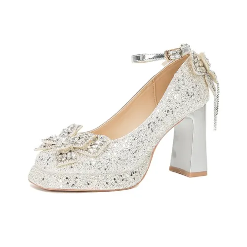 Than Than Me Chunky Heel High Heels Women's