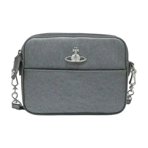 Vivienne Westwood Leather Shoulder Bag Women's Charcoal Gray
