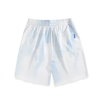 FAIRWHALE Casual Shorts Men Light Blue
