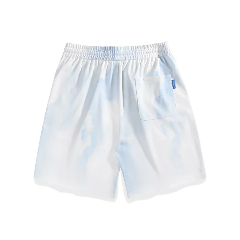 FAIRWHALE Casual Shorts Men Light Blue-0
