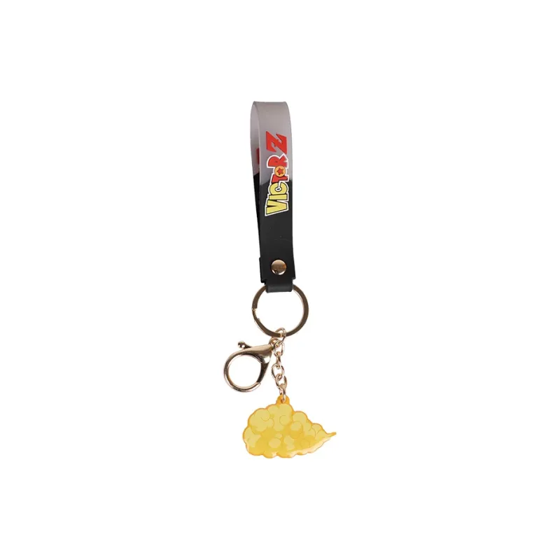 VICTOR Badminton Souvenirs 3×1.5×16cm Black Yellow Zinc Alloy+PVC Unisex Keychain-0