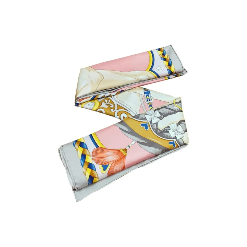 HERMES Silk Scarves Women's Pink-1