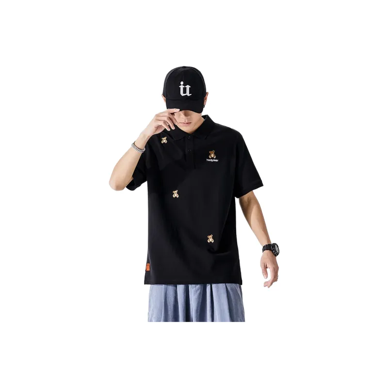 PANDA ADEVIL T Shirts Men Black-0